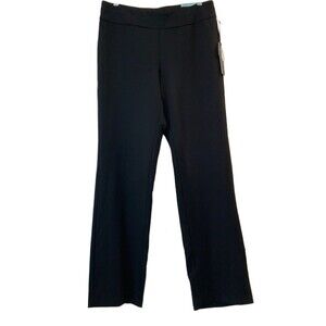 Bespoke Couture Pants Straight Leg Ponte Wrinkle Resistant Black 8